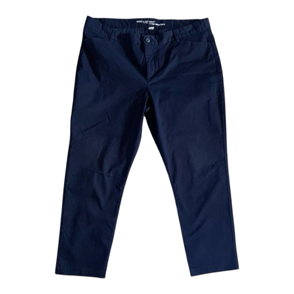 GAP Slim Fit Khaki Pants in Navy Blue, Size 16R